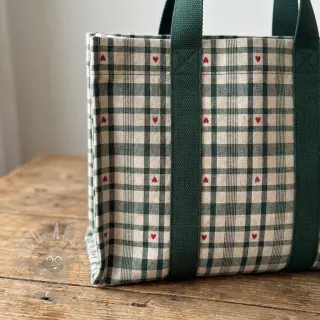 Dekorativna tkanina jacquard Ollon vert rouge