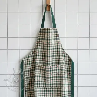 Dekorativna tkanina jacquard Ollon vert rouge
