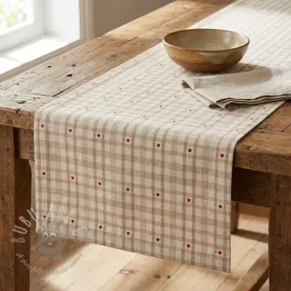 Dekorativna tkanina jacquard Ollon ficelle rouge