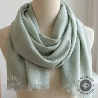 Lan s pamukom PLAIN mint