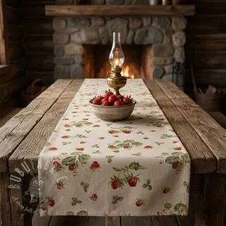 Dekorativna tkanina Linenlook Wild strawberries