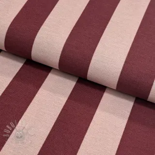 Dekorativna tkanina premium Joyful basic stripe wine