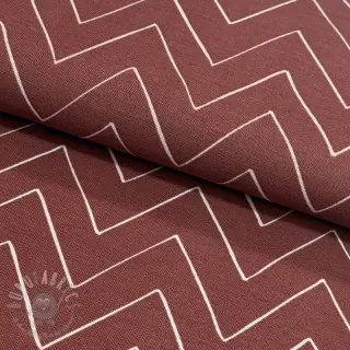 Dekorativna tkanina premium Freehand zigzag lines