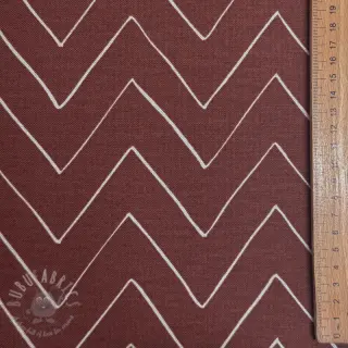 Dekorativna tkanina premium Freehand zigzag lines