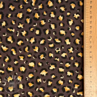 Dekorativna tkanina premium Leopard animal small dark brown