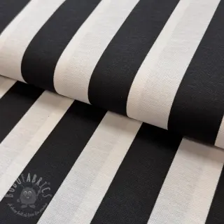Dekorativna tkanina premium Joyful basic stripe black