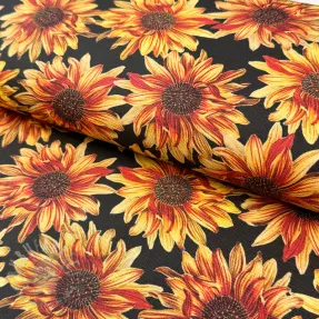 Dekorativna tkanina premium Golden bloom night digital print