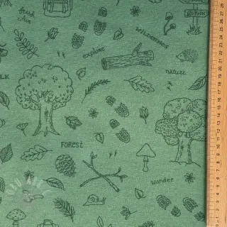 Dekorativna tkanina premium Wander woods doodle