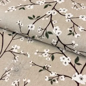 Dekorativna tkanina Linenlook Pure blossom branch