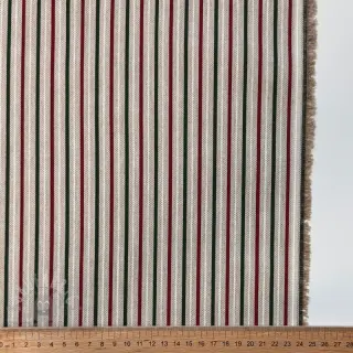 Dekorativna tkanina Linenlook Little Xmas stripe