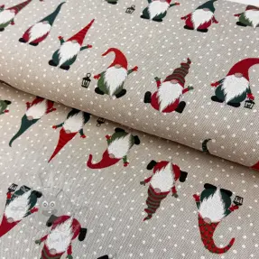 Dekorativna tkanina Linenlook Jolly tomte