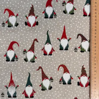 Dekorativna tkanina Linenlook Jolly tomte