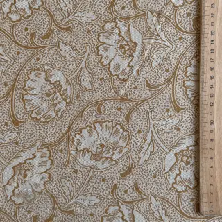 Dekorativna tkanina Linenlook Bloomy art craft yellow