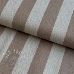 Dekorativna tkanina Linenlook Joyful basic stripe taupe