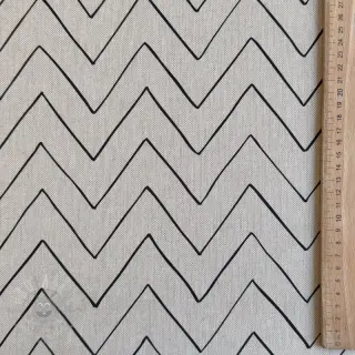 Dekorativna tkanina Linenlook Freehand zigzag lines