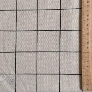 Dekorativna tkanina Linenlook Freehand grid lines