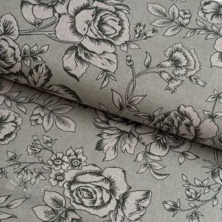 Dekorativna tkanina Linenlook Elegant rose bloom army
