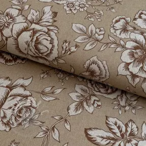 Dekorativna tkanina Linenlook Elegant rose bloom yellow
