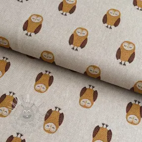 Dekorativna tkanina Linenlook Night owl nap