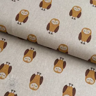 Dekorativna tkanina Linenlook Night owl nap
