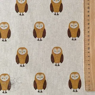 Dekorativna tkanina Linenlook Night owl nap