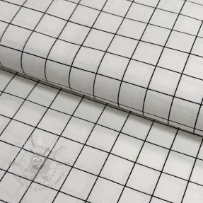 Dekorativna tkanina premium Perfect grid lines black