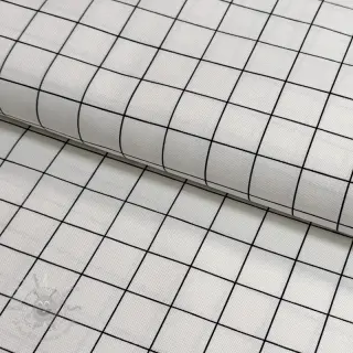Dekorativna tkanina premium Perfect grid lines black