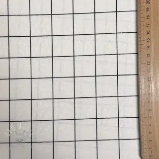 Dekorativna tkanina premium Perfect grid lines black