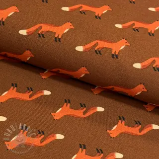 Dekorativna tkanina premium Fox parade brown