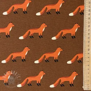 Dekorativna tkanina premium Fox parade brown