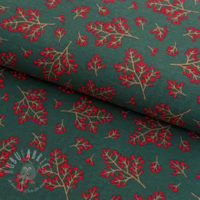 Dekorativna tkanina premium Winter berry bloom