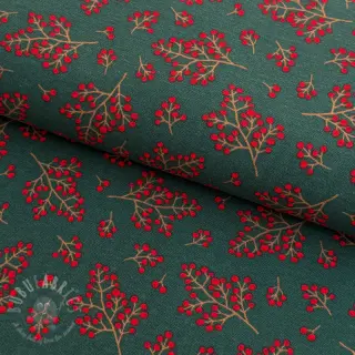 Dekorativna tkanina premium Winter berry bloom
