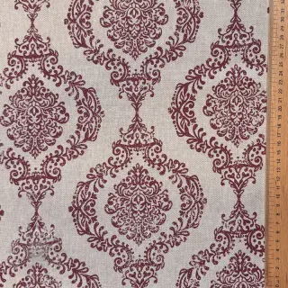 Dekorativna tkanina Linenlook Baroque damask charm wine
