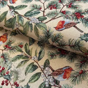 Dekorativna tkanina GOBELIN premium Robin winter charm