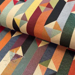 Dekorativna tkanina GOBELIN premium Graphic prism block