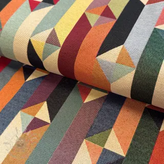 Dekorativna tkanina GOBELIN premium Graphic prism block