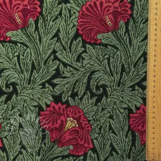 Dekorativna tkanina GOBELIN premium Poppy art craft black