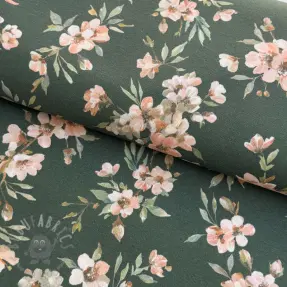 Dekorativna tkanina premium Soft painted blossom army digital print