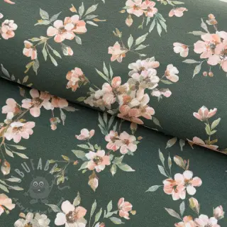 Dekorativna tkanina premium Soft painted blossom army digital print