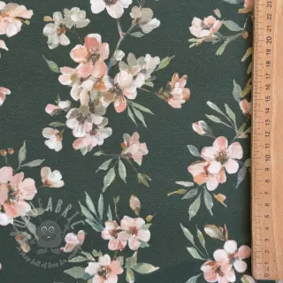 Dekorativna tkanina premium Soft painted blossom army digital print