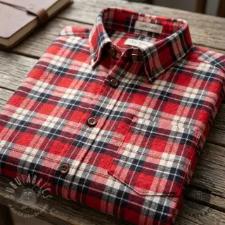 Pamuk FLANEL YARN DYED BRUSHED CHECK design I