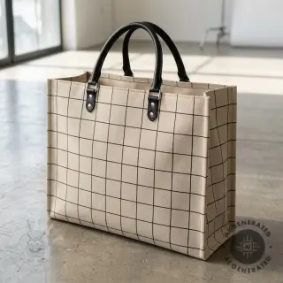 Dekorativna tkanina Linenlook Freehand grid lines