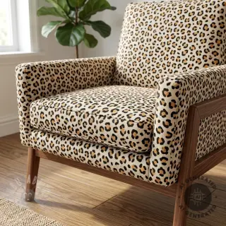 Dekorativna tkanina Linenlook Leopard animal small