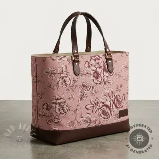 Dekorativna tkanina Linenlook Elegant rose bloom wine