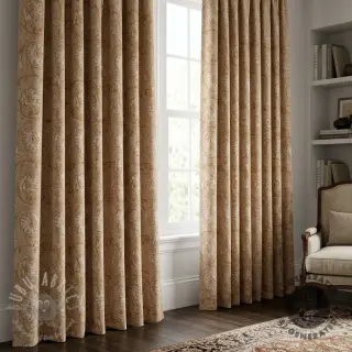 Dekorativna tkanina Linenlook Bloomy art craft yellow