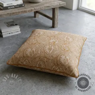 Dekorativna tkanina Linenlook Bloomy art craft yellow