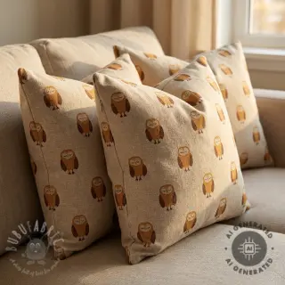 Dekorativna tkanina Linenlook Night owl nap