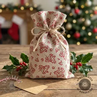 Dekorativna tkanina Linenlook Winter berry bloom