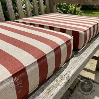 Dekorativna tkanina Linenlook Joyful basic stripe terra