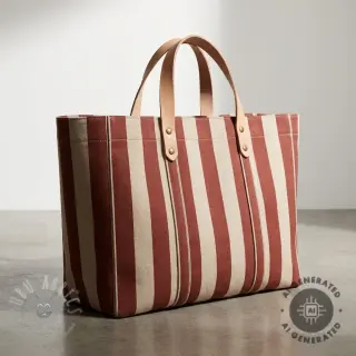 Dekorativna tkanina Linenlook Joyful basic stripe terra